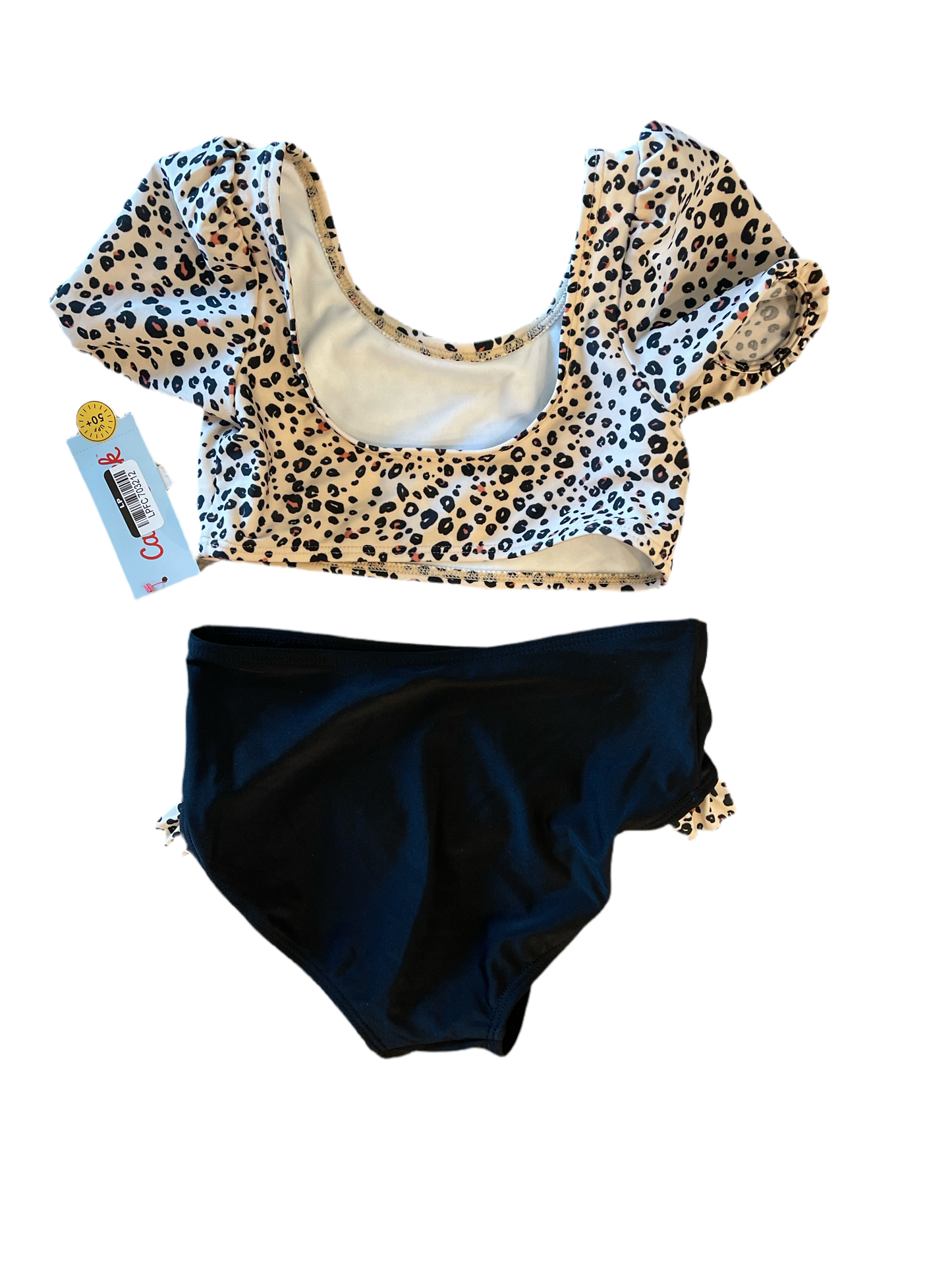 Girls' Leopard Spot Printed Bikini Swim Set - Cat & Jack Beige