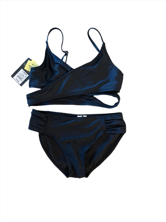 Girls' Solid Bikini Swim Set - art class black