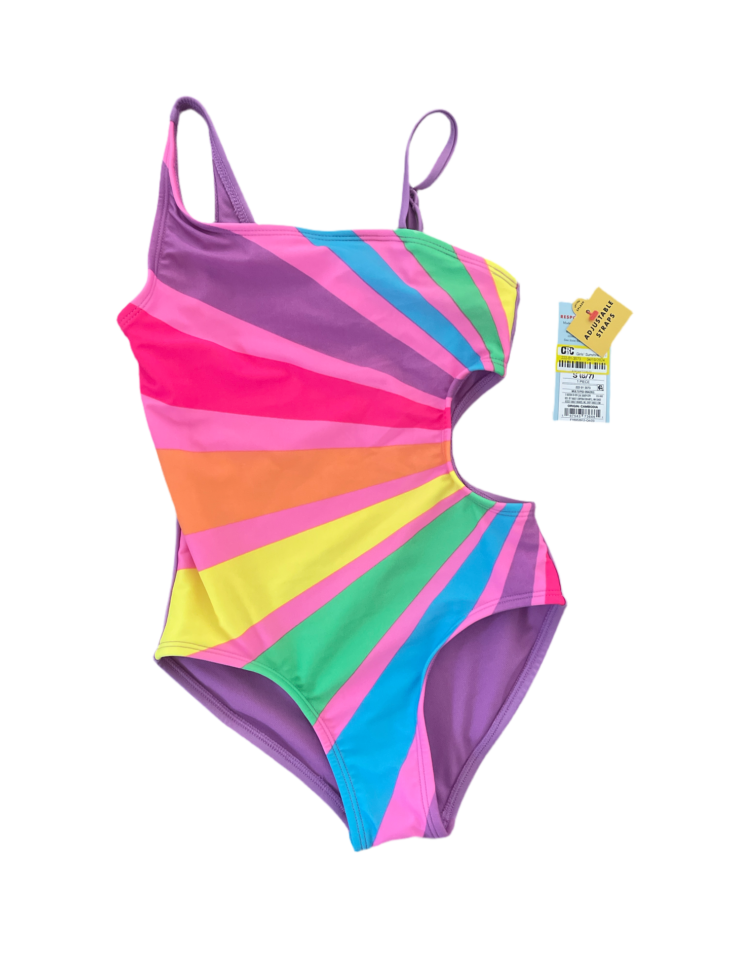 Cat & Jack Girls' Sunshine All Day One Piece Swimsuit