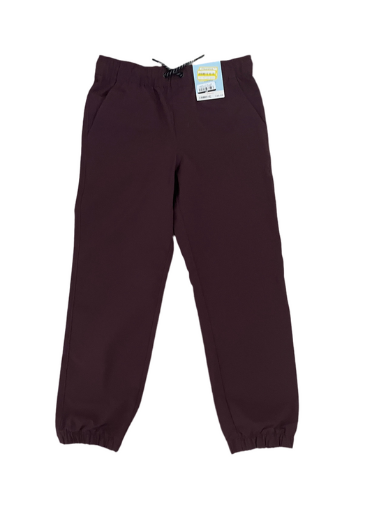 Cat & Jack Boys' Burgundy Stretch Pull-On Jogger Fit Pants