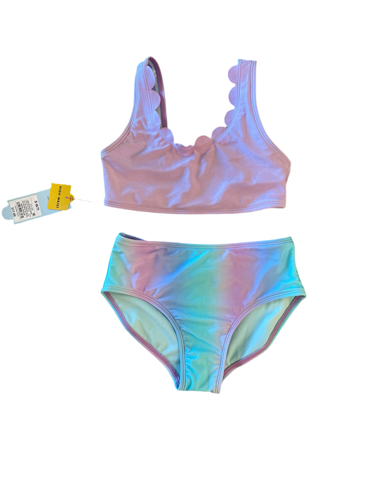 Girls' 'Sea Life' Solid Bikini Swim Set - Cat & Jack Light Purple L