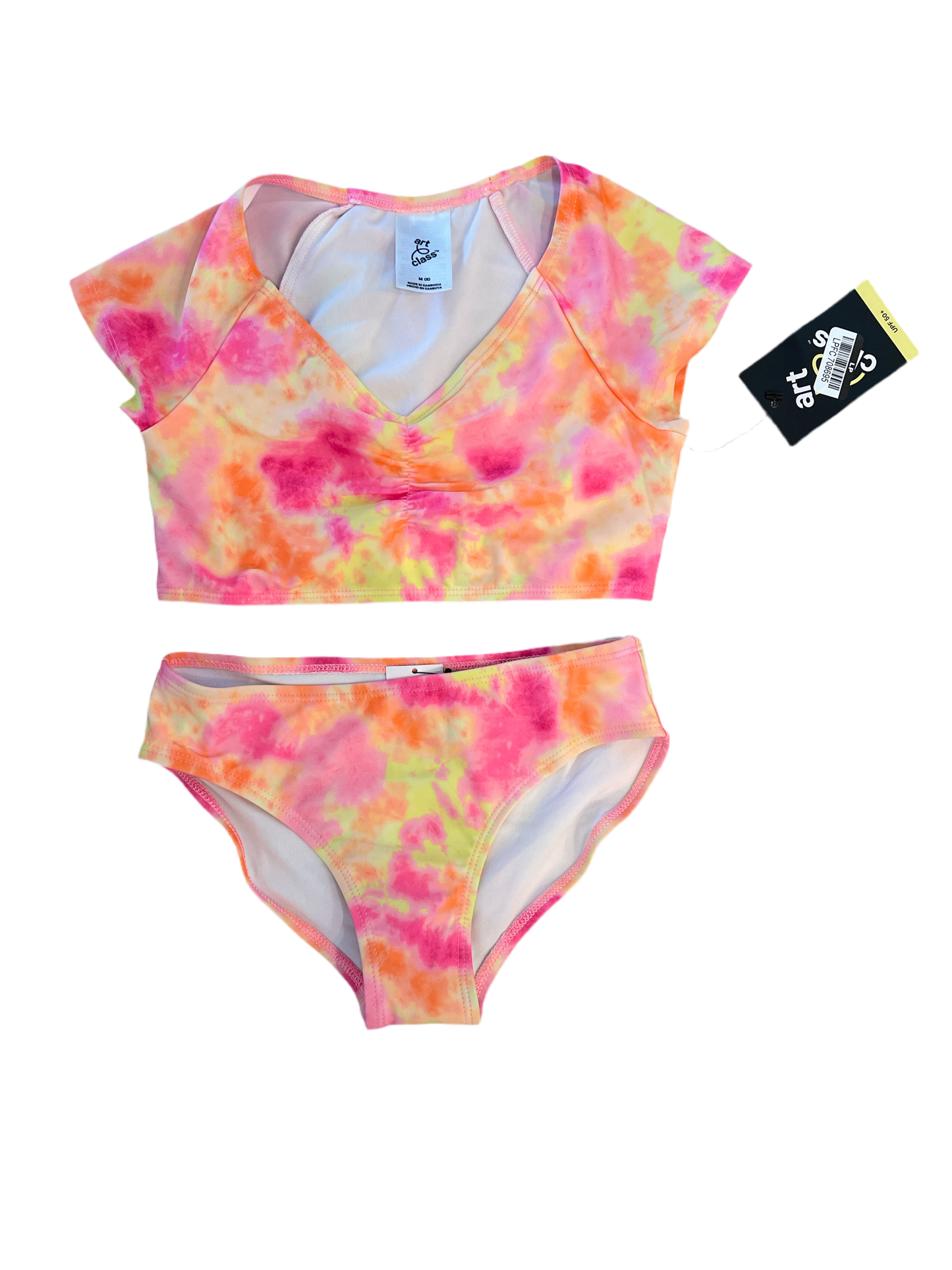 Girls' 'Sunshine Sorbet' Tie-Dye Bikini Swim Set - art class