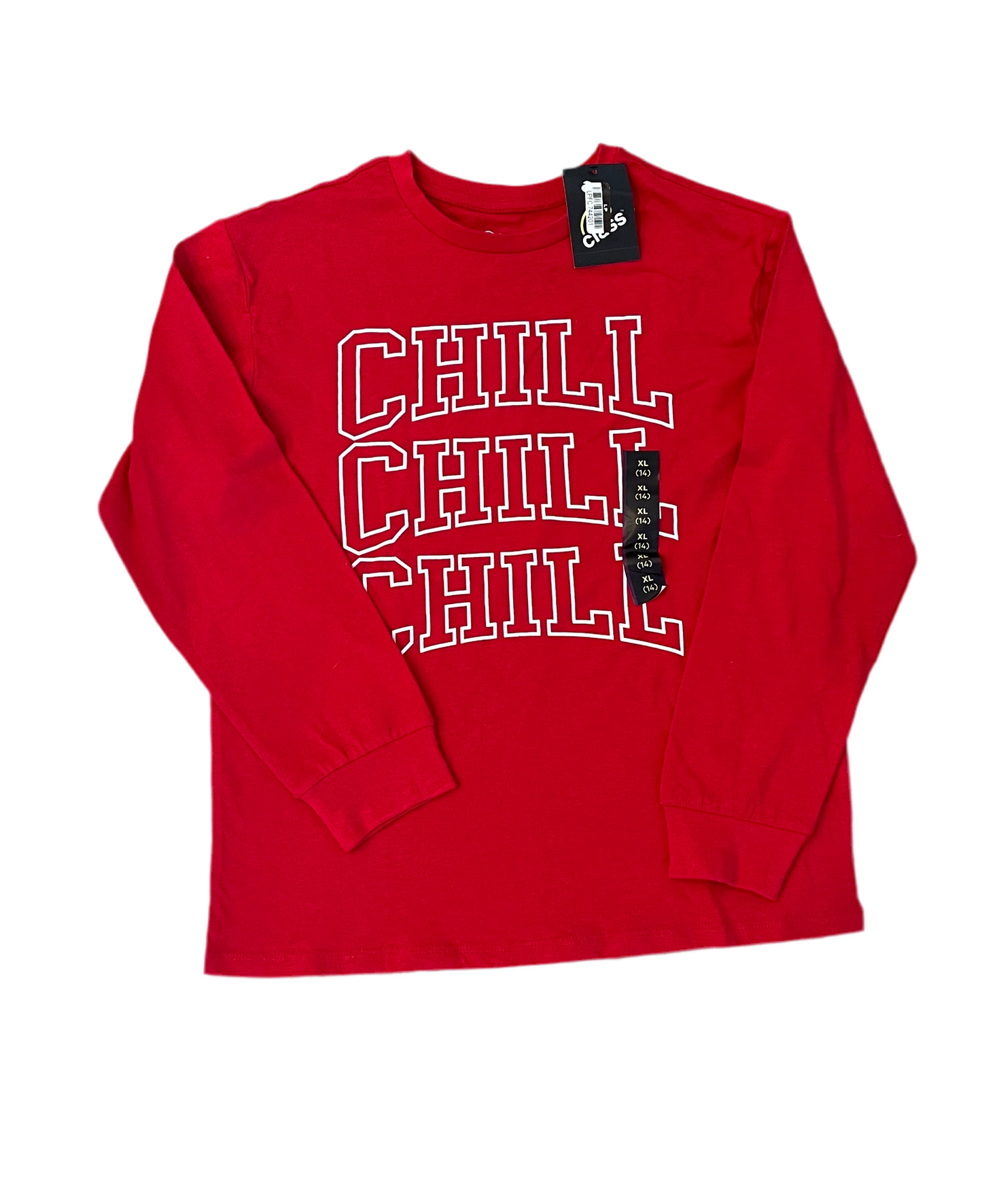 Boys' Chill Chill Chill Long Sleeve Graphic T-Shirt - art class Red