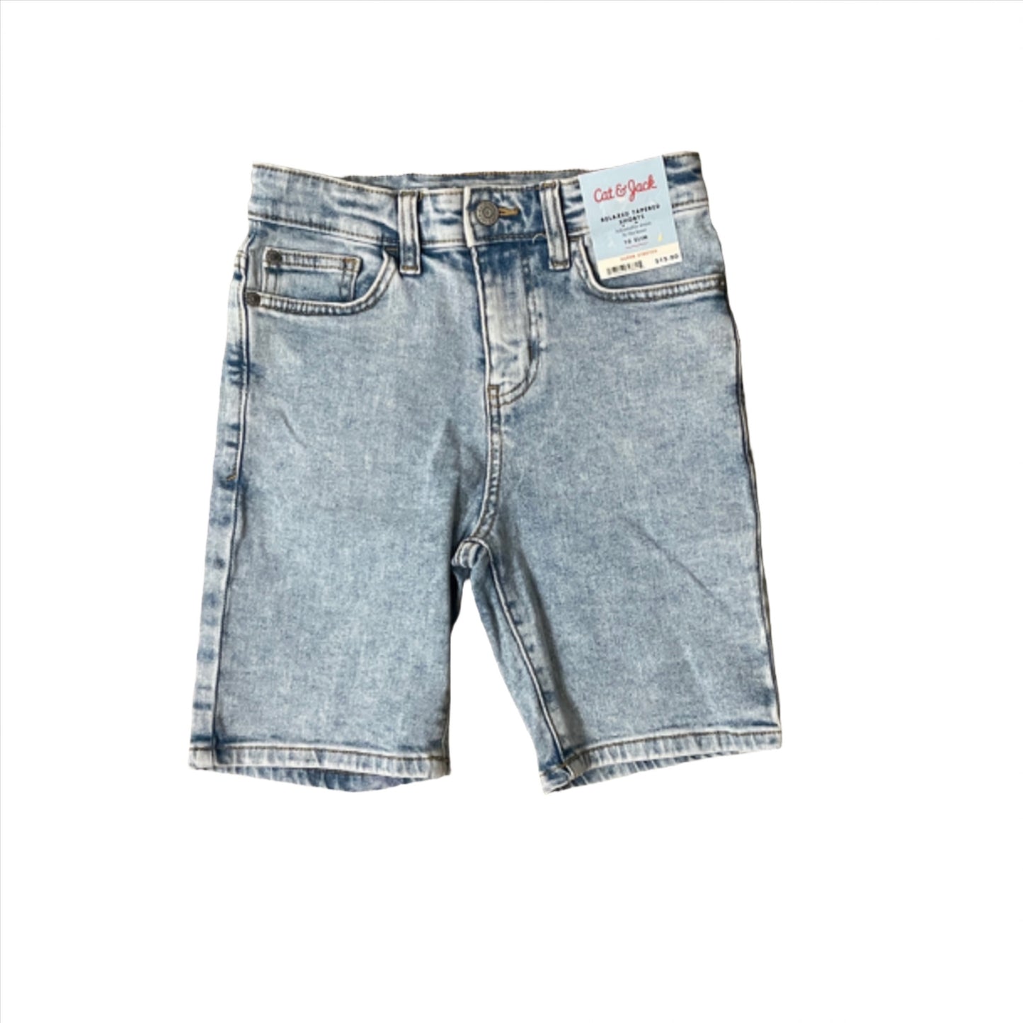 Boys' Relaxed Tapered 'At the Knee' Flat Front Jean Shorts - Cat & Jack