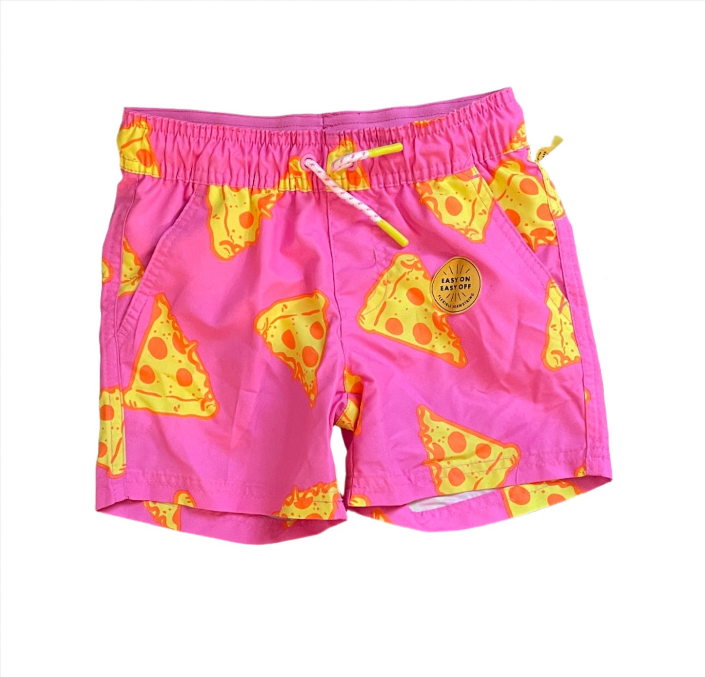 Boys' Pizza Printed Swim - Cat & Jack Pink/Yellow