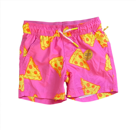 Boys' Pizza Printed Swim - Cat & Jack Pink/Yellow