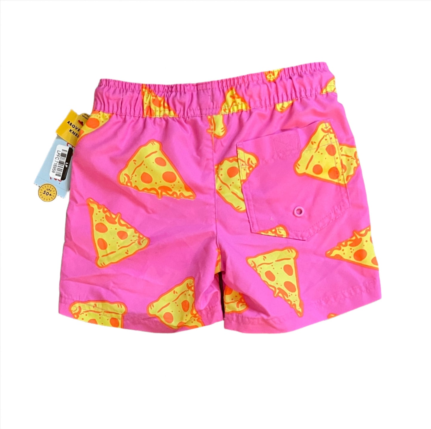 Boys' Pizza Printed Swim - Cat & Jack Pink/Yellow