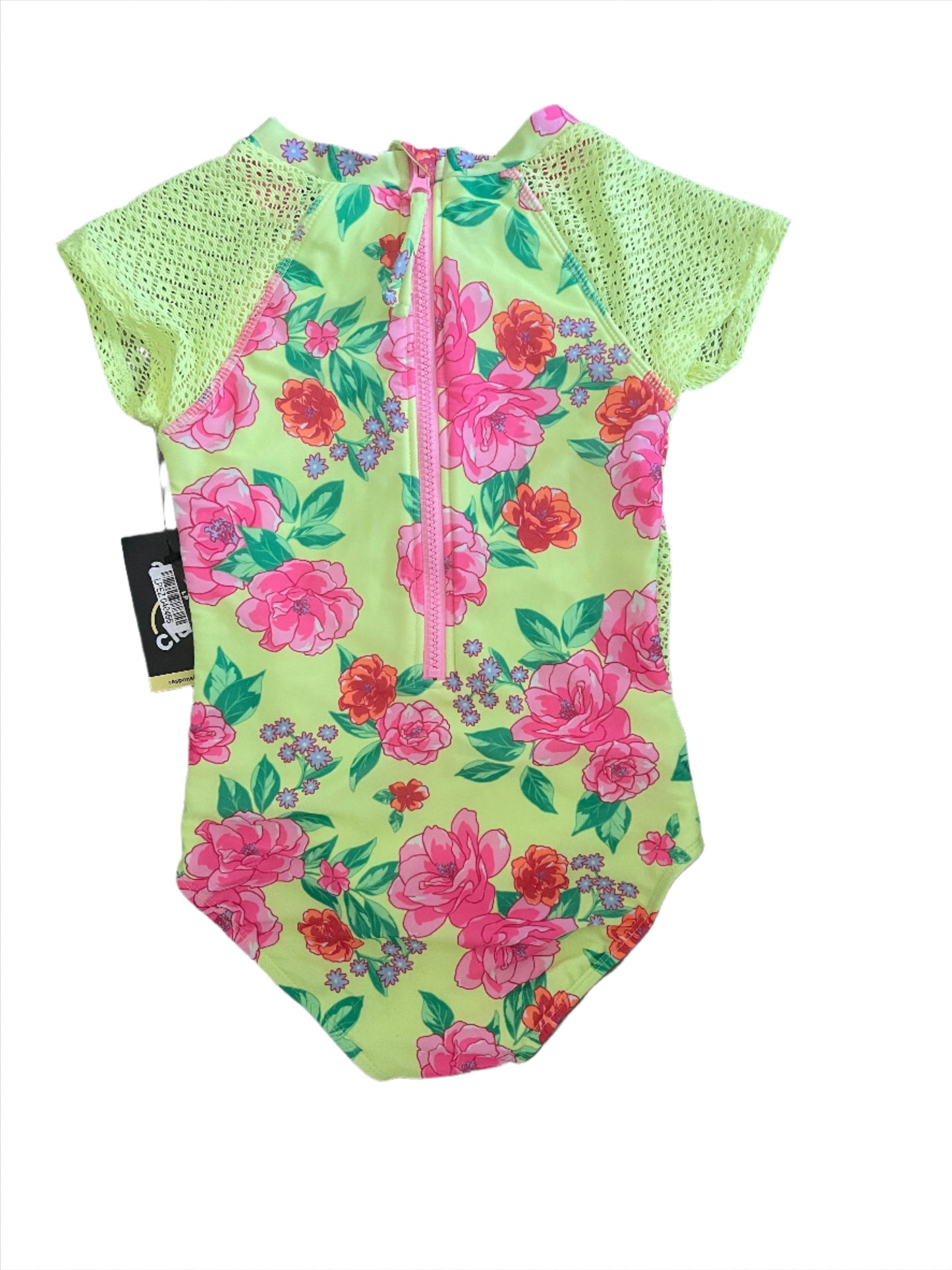 Girls' 'Pretty Peony' Floral Printed One Piece Swimsuit - art class