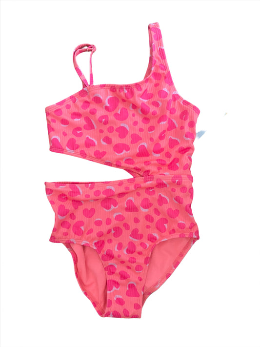 Girls' Leopard Spot Printed One Piece Swimsuit Set - Cat & Jack Pink