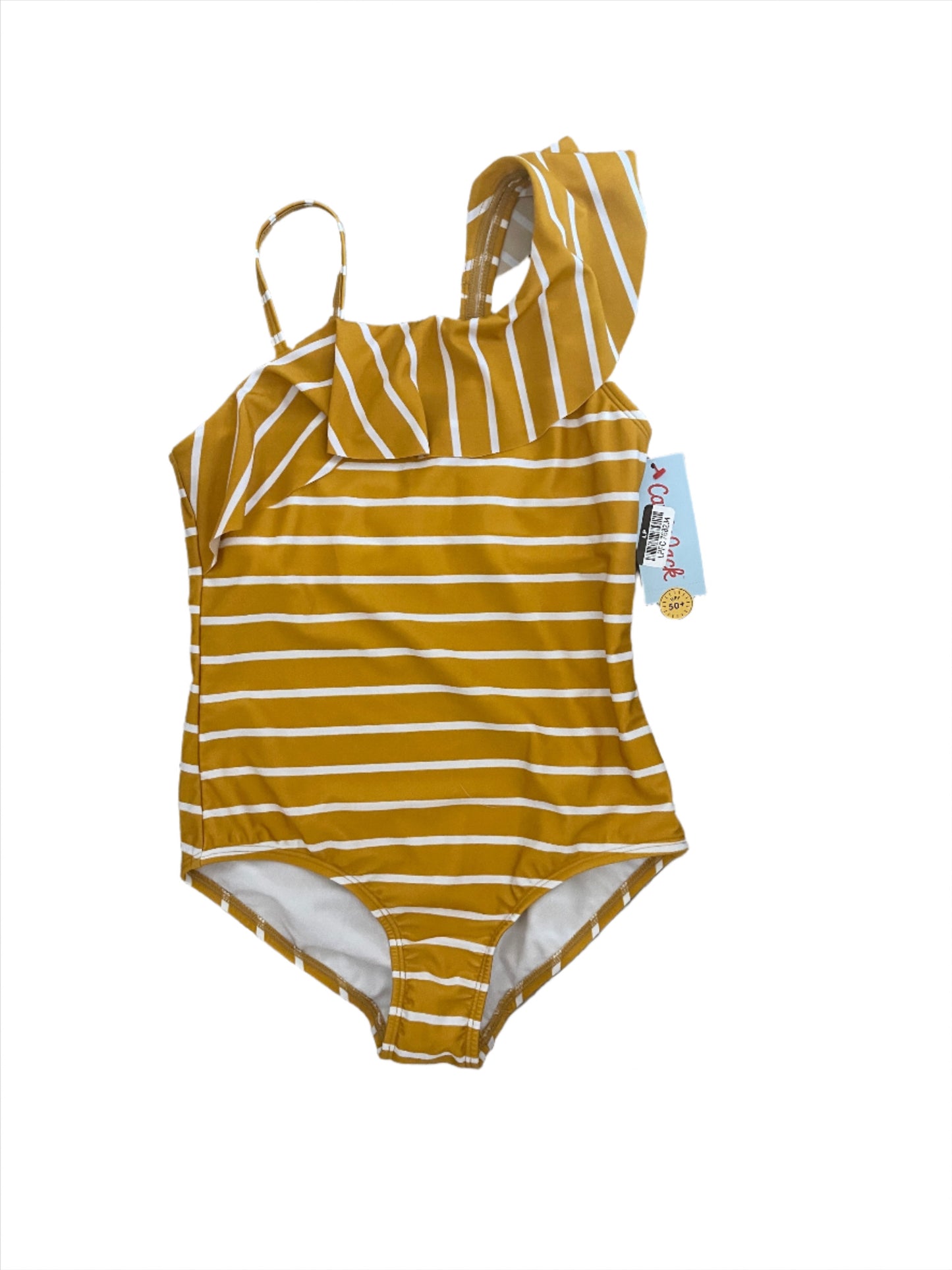 Girls' Striped One Piece Swimsuit - Cat & Jack Yellow