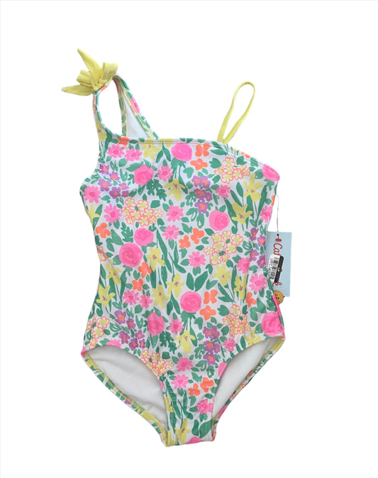 Girls' Easter Floral Printed One Piece Swimsuit - Cat & Jack