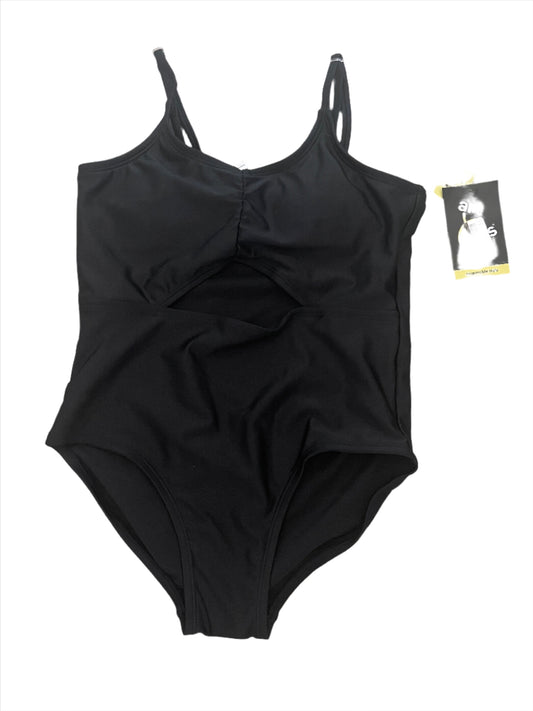 Girls' 'Free Spirit' Solid One Piece Swimsuit - art class Black