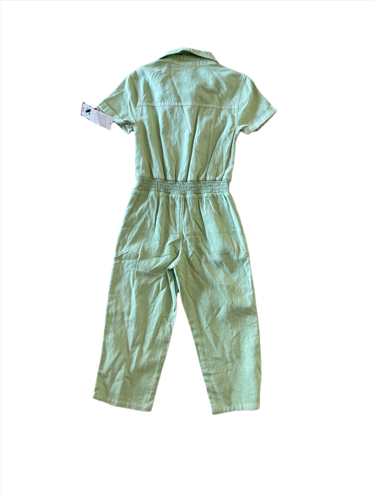 Girls' Short Sleeve Jumpsuit - Cat & Jack Sage Green