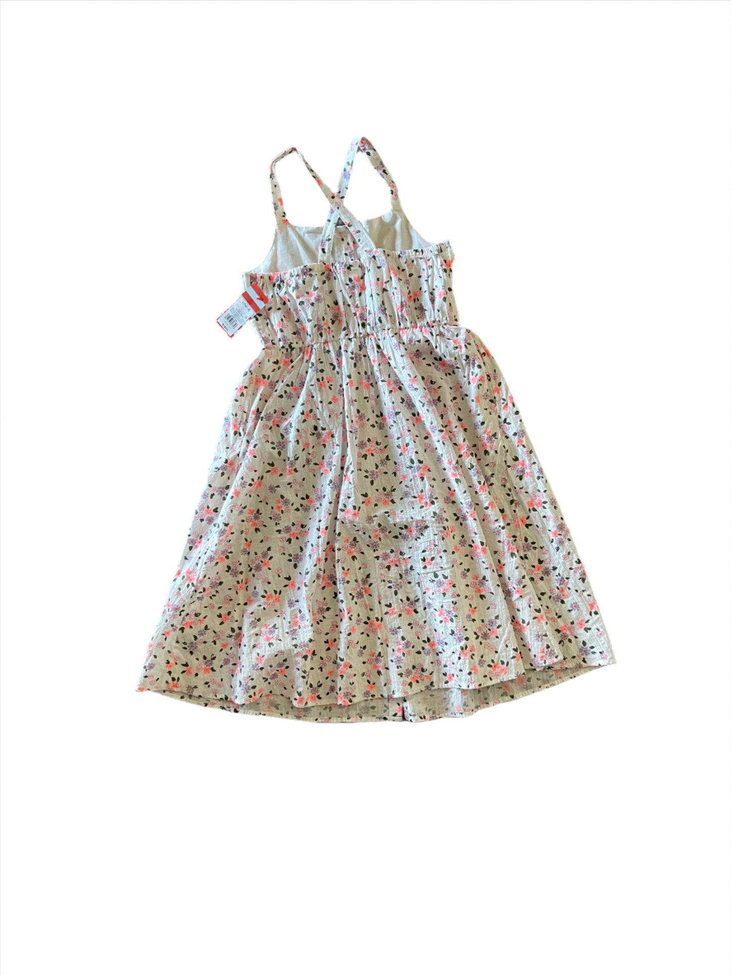 Girls' Sleeveless Woven Floral Midi Dress - Cat & Jack Cream