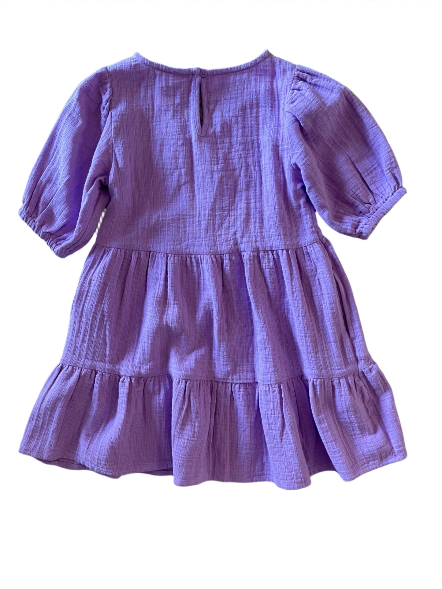 Girls' Short Sleeve Gauze Dress - Cat & Jack Violet