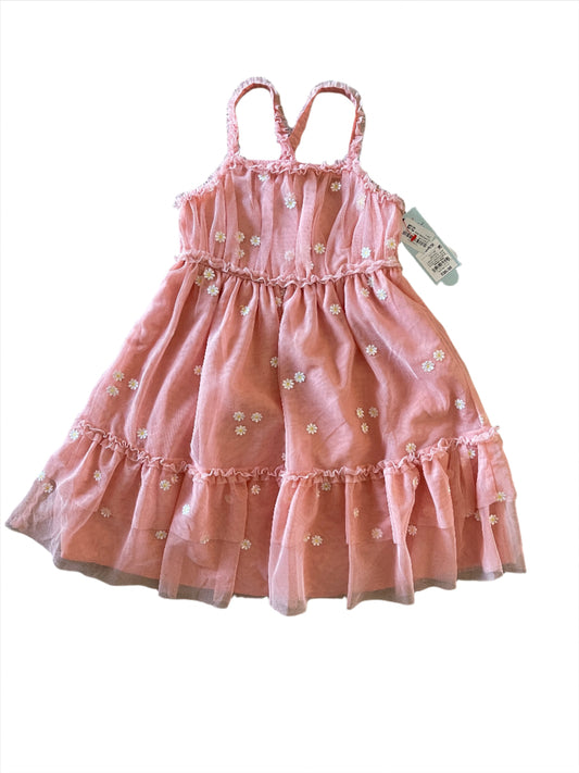 Girls' Sleeveless Embroidered Tulle Dress - Cat & Jack Dusty Pink