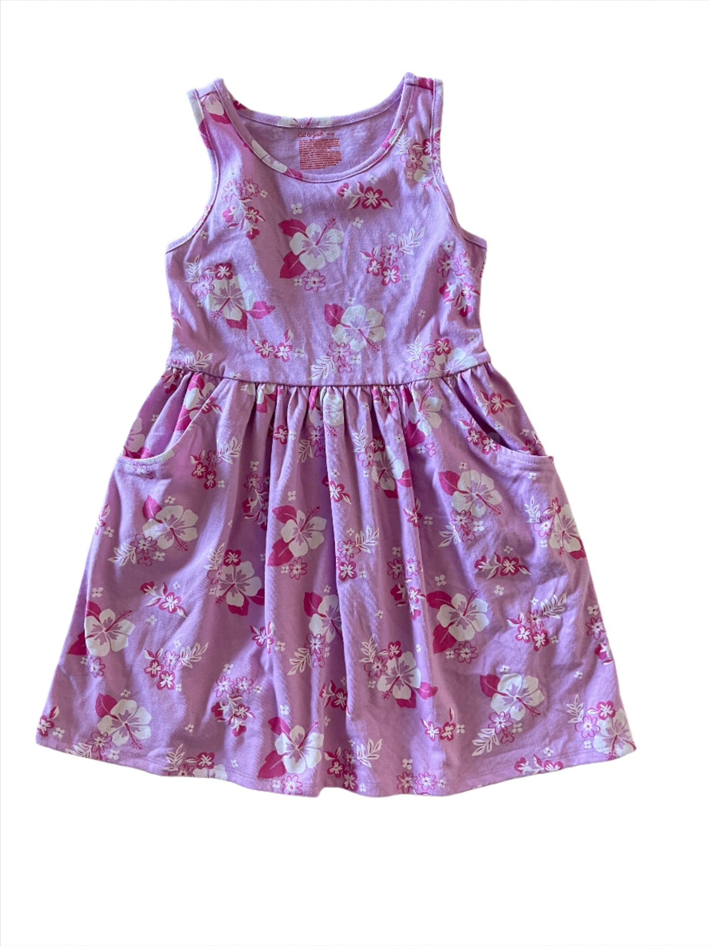 Girls' 'Floral' Racerback Tank Dress - Cat & Jack Lavender