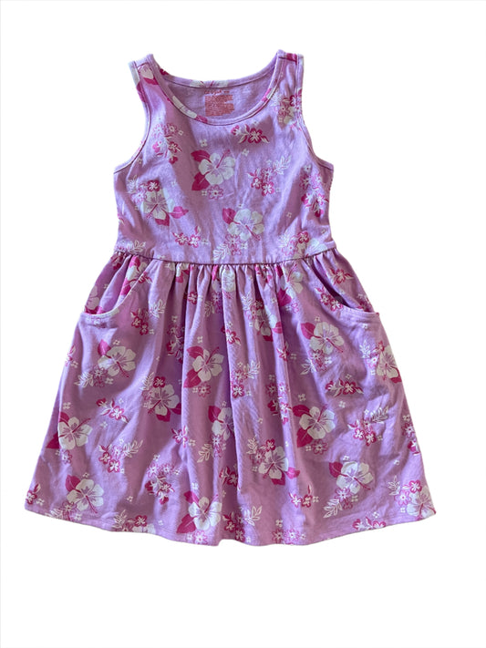 Girls' 'Floral' Racerback Tank Dress - Cat & Jack Lavender