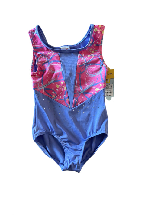 Girls' Gymnastics 'Scribbles' Pull-On Leotard - Cat & Jack Periwinkle Blue