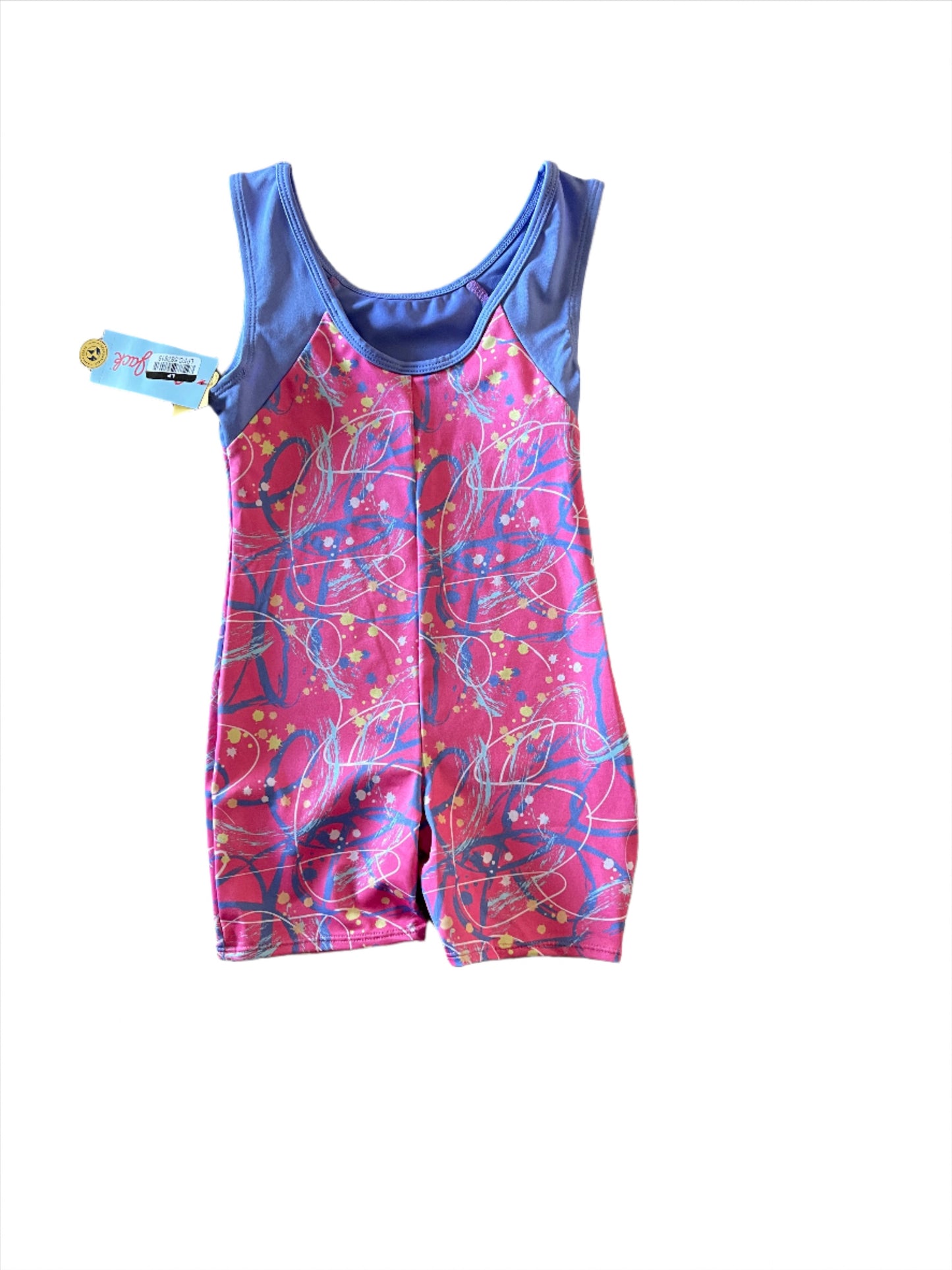 Girls' Gymnastics 'Scribbles' Pull-On Biketard/Leotard - Cat & Jack Periwinkle Blue