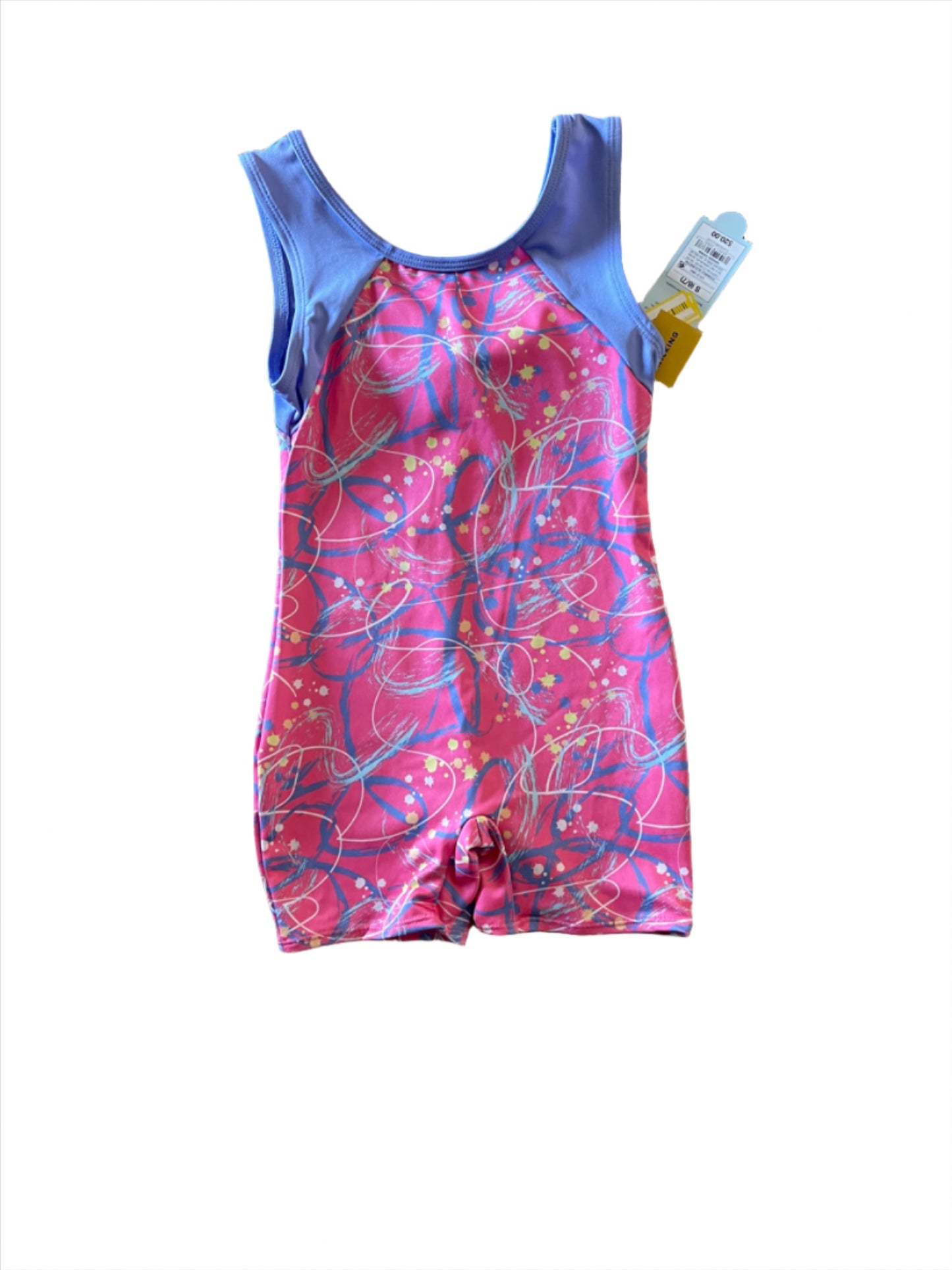 Girls' Gymnastics 'Scribbles' Pull-On Biketard/Leotard - Cat & Jack Periwinkle Blue