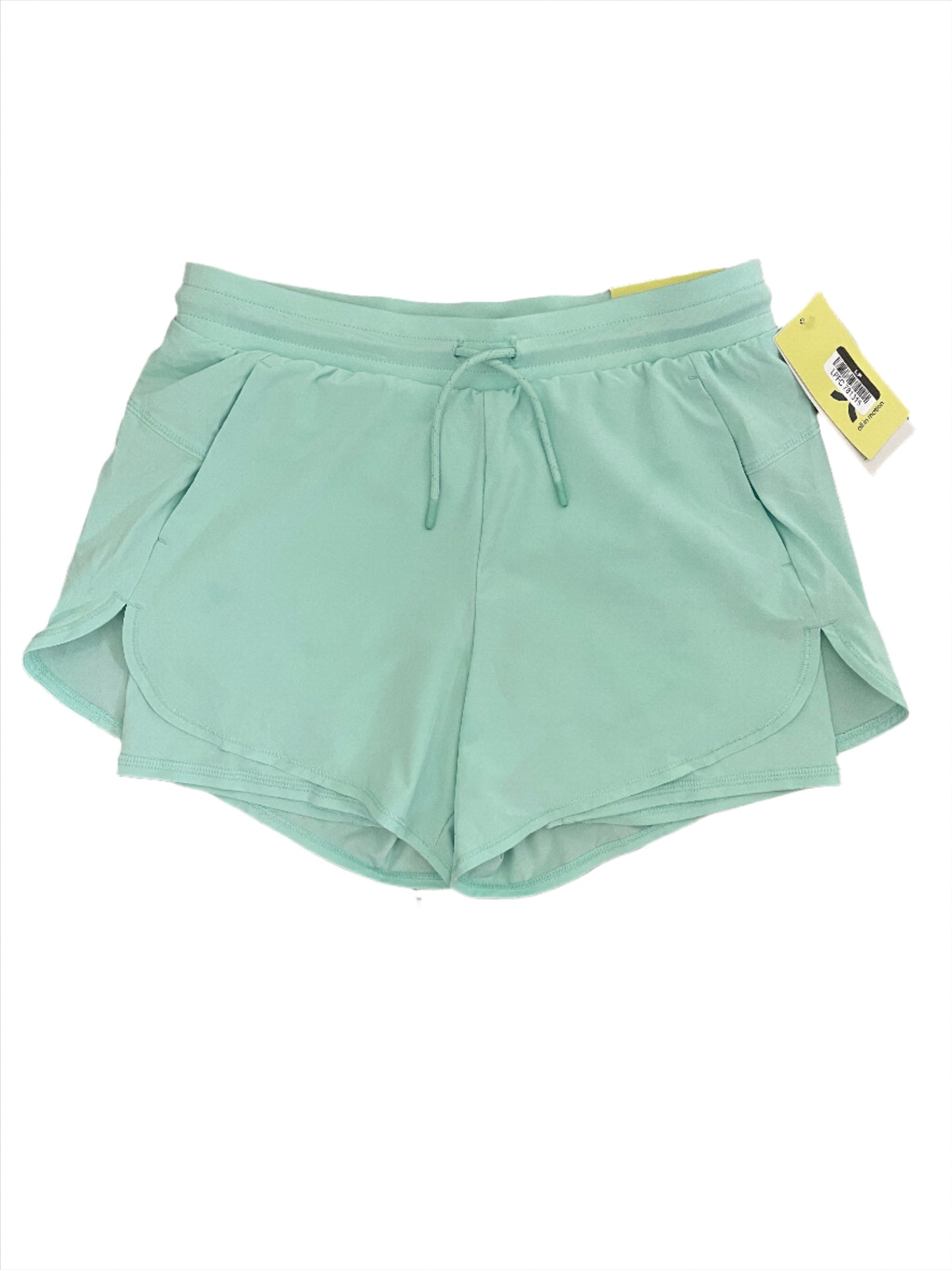 Girls' Double Layered Run Shorts - All in Motion Mint Green