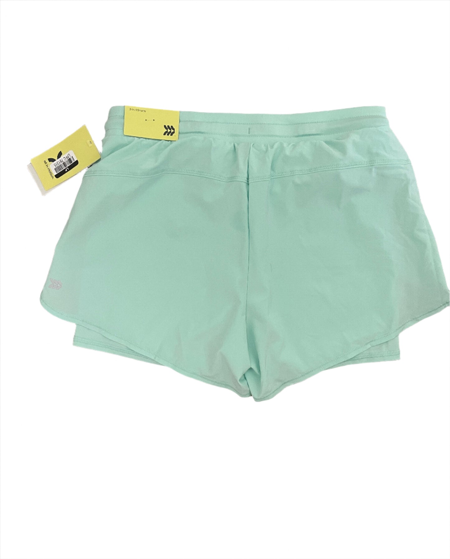 Girls' Double Layered Run Shorts - All in Motion Mint Green