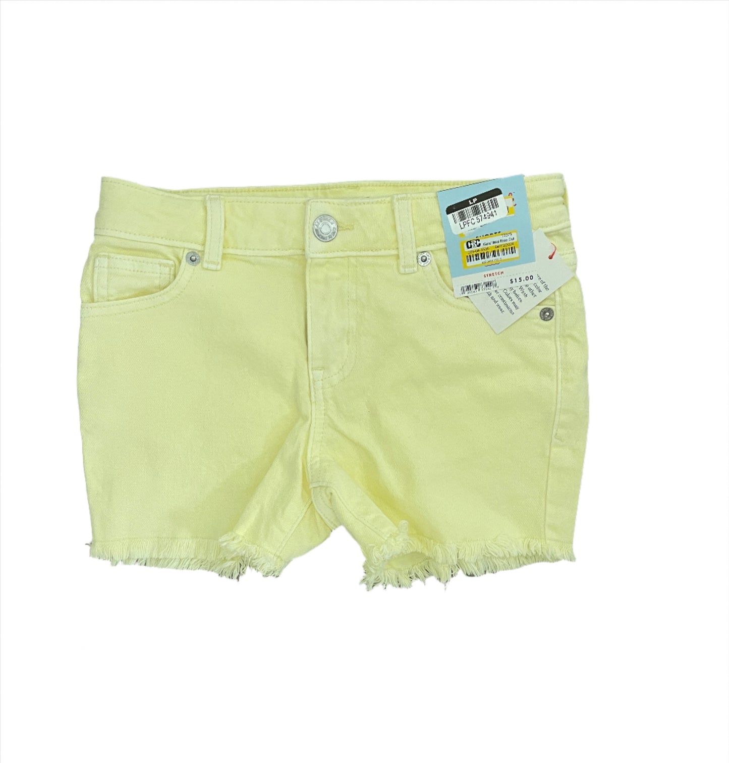 Girls' Mid-Rise Cut-Off Jean Shorts - Cat & Jack Light Yellow