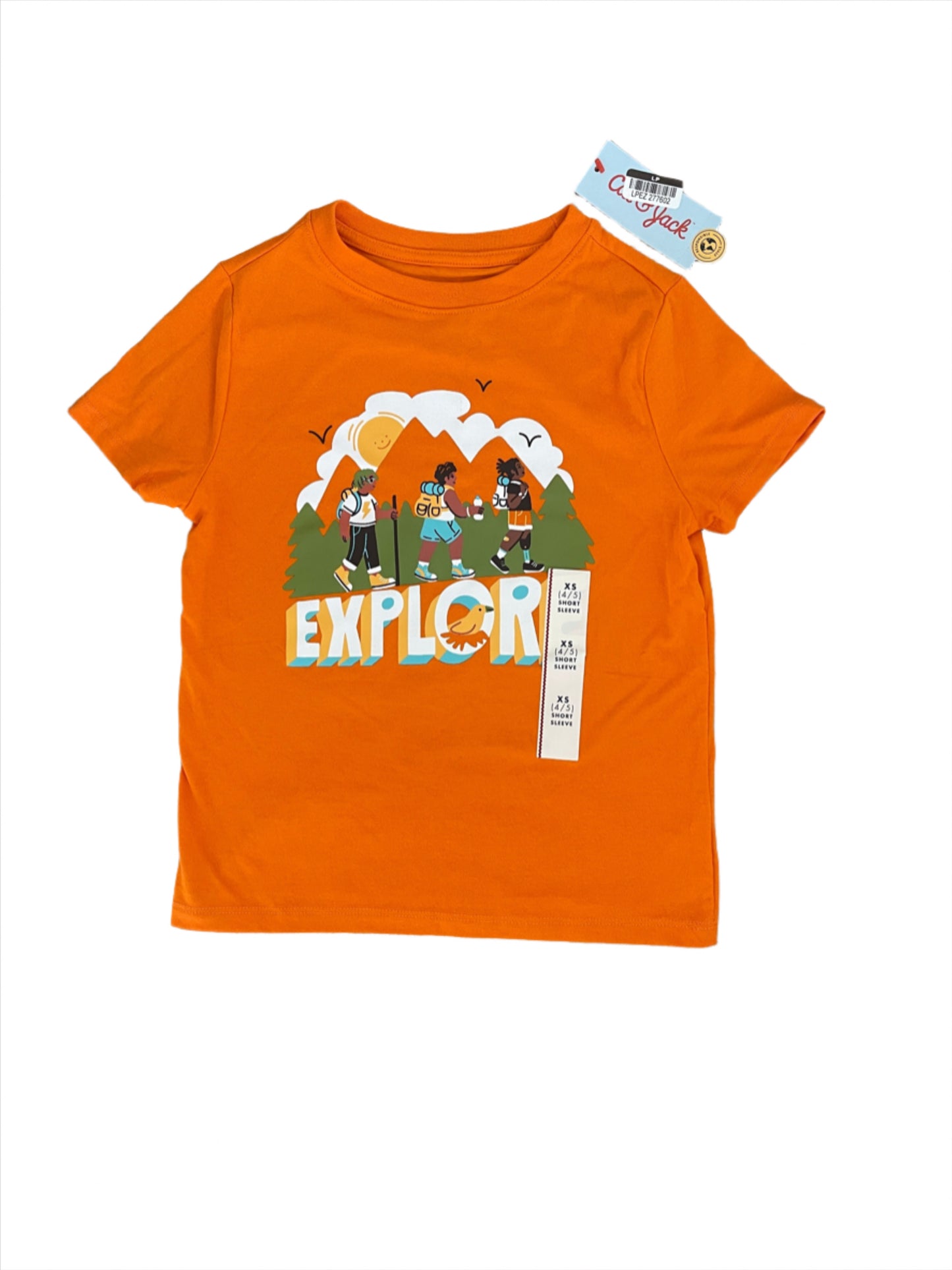 Boys' Short Sleeve 'Explore' Graphic T-Shirt - Cat & Jack Orange