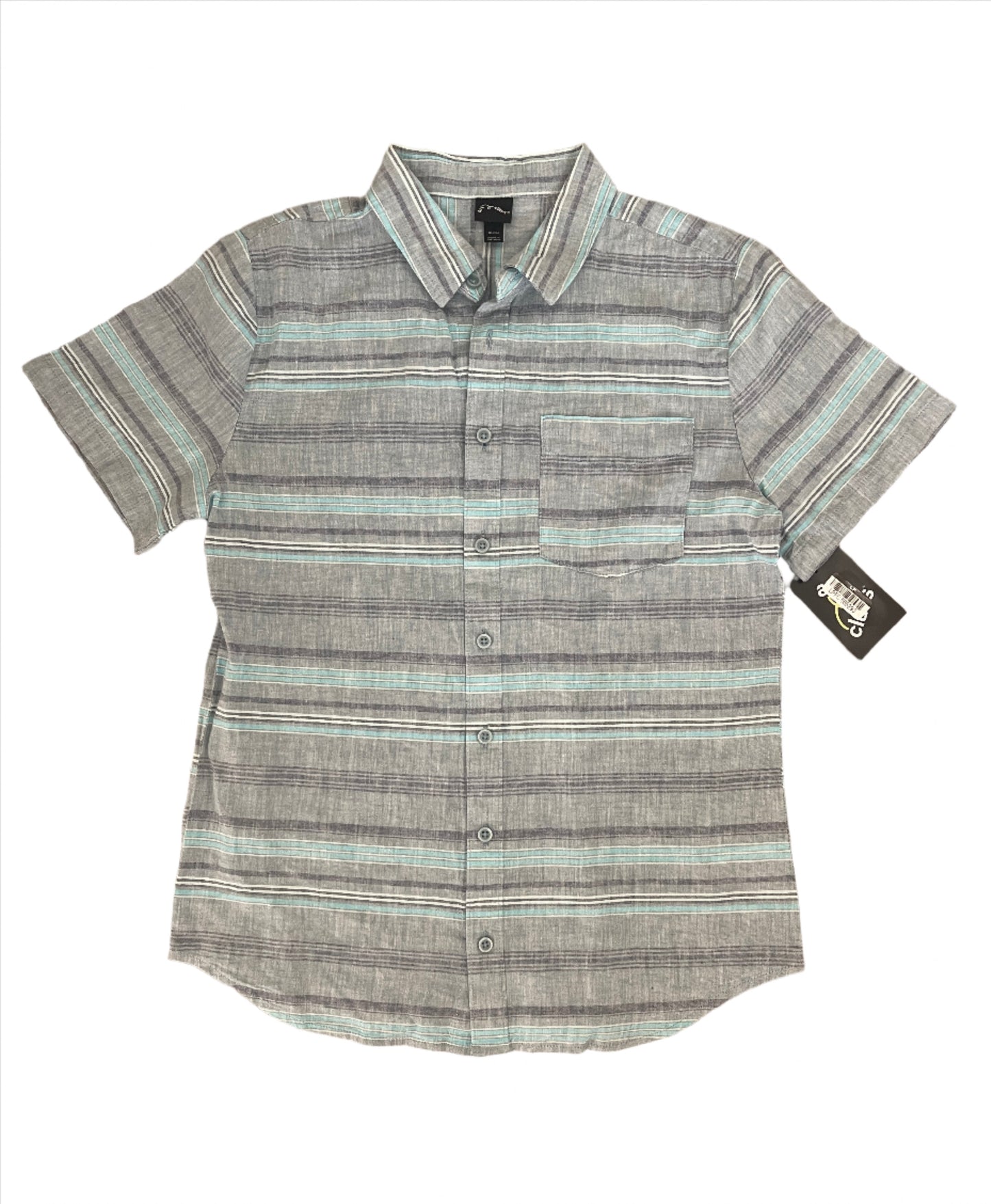 Boys' Woven Short Sleeve Button-Down Shirt - art class Blue