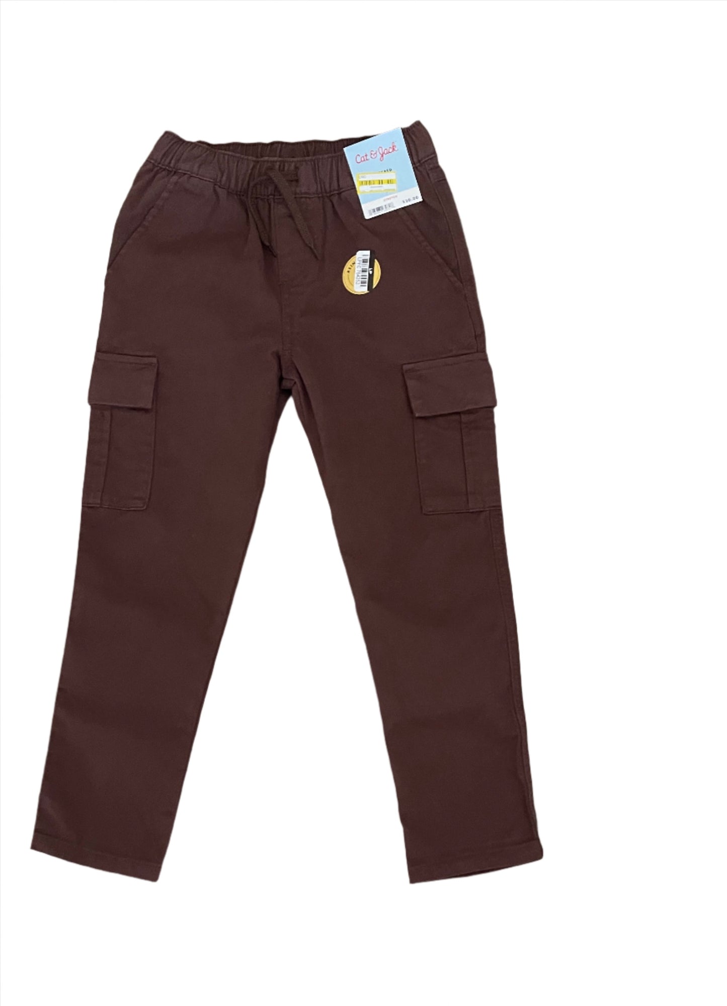 Boys' Stretch Tapered Cargo Pants - Cat & Jack Brown