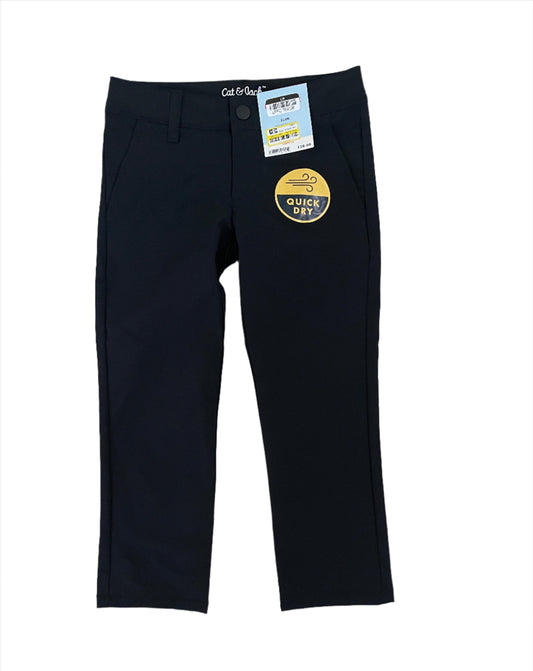 Boys' Stretch Slim Fit Quick Dry Pants - Cat & Jack Black