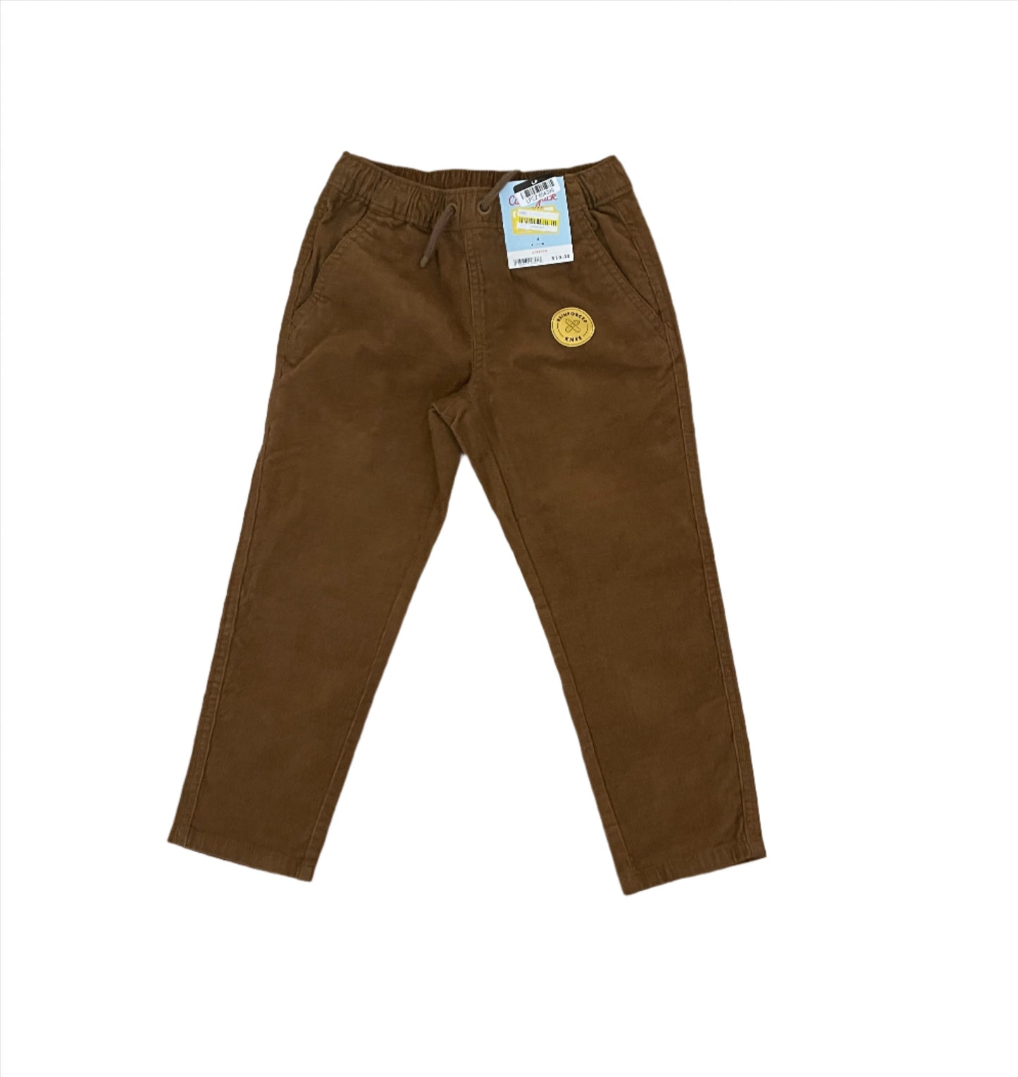 Boys' Relaxed Tapered Corduroy Pull-On Pants - Cat & Jack Brown