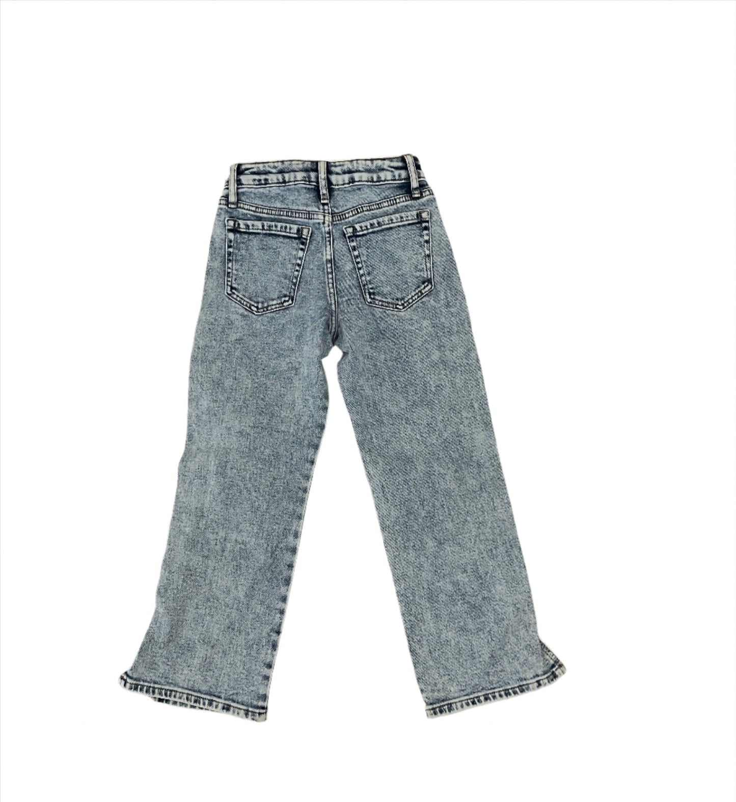 Girls' High-Rise Baggy Wide Leg Jeans Pants - art class Light Wash