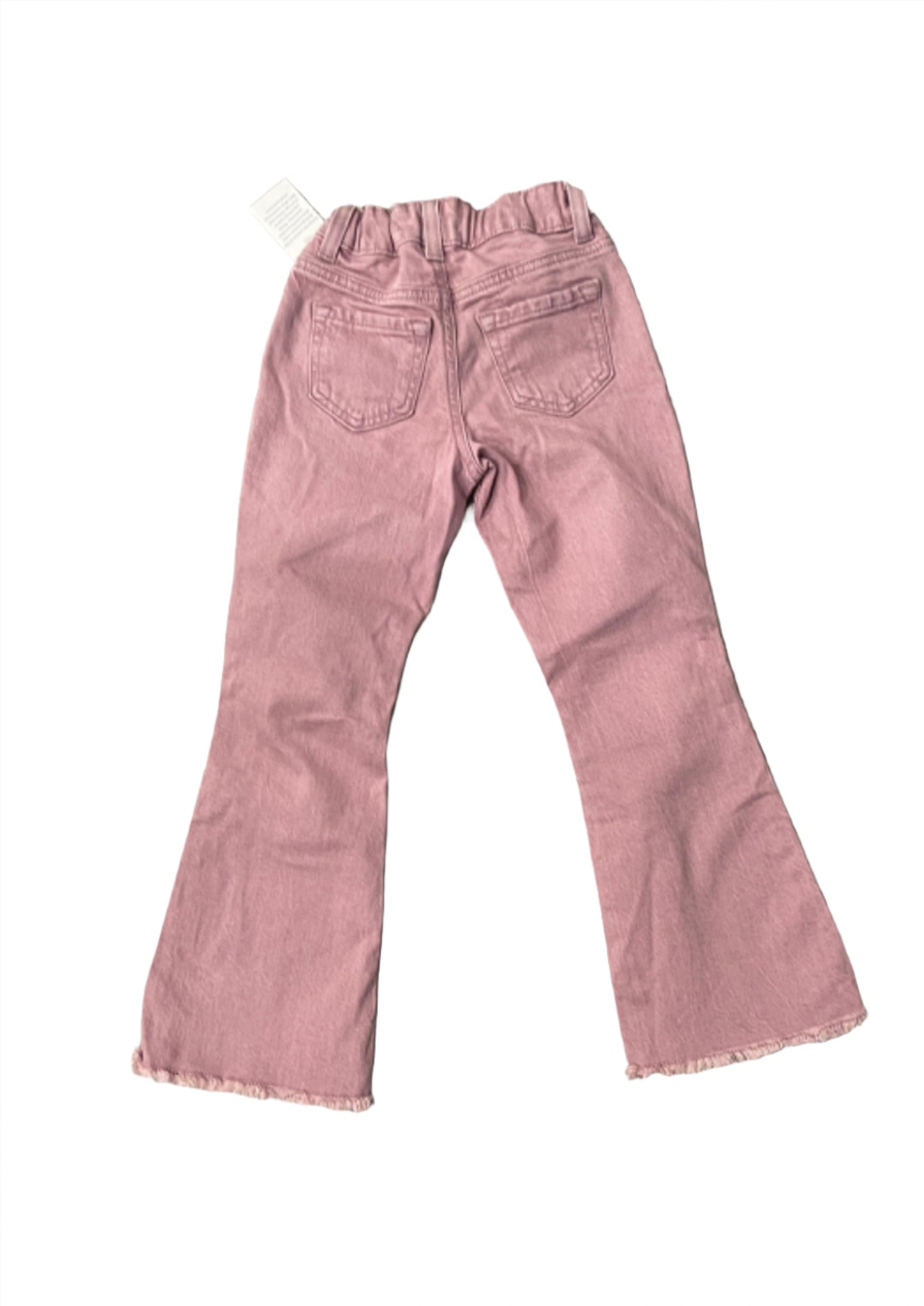 Girls' Mid-Rise Button Fly Flare Jeans Pants - Cat & Jack Pink