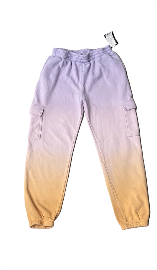 Girls' Fleece Cargo Jogger Pants - art class Orange/Violet