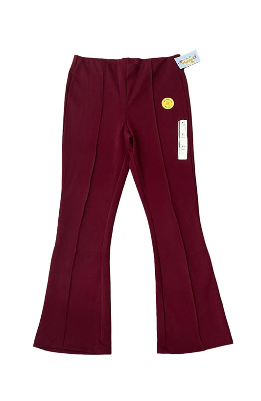 Girls' Pull-On Flare Ponte Pants - Cat & Jack Burgundy