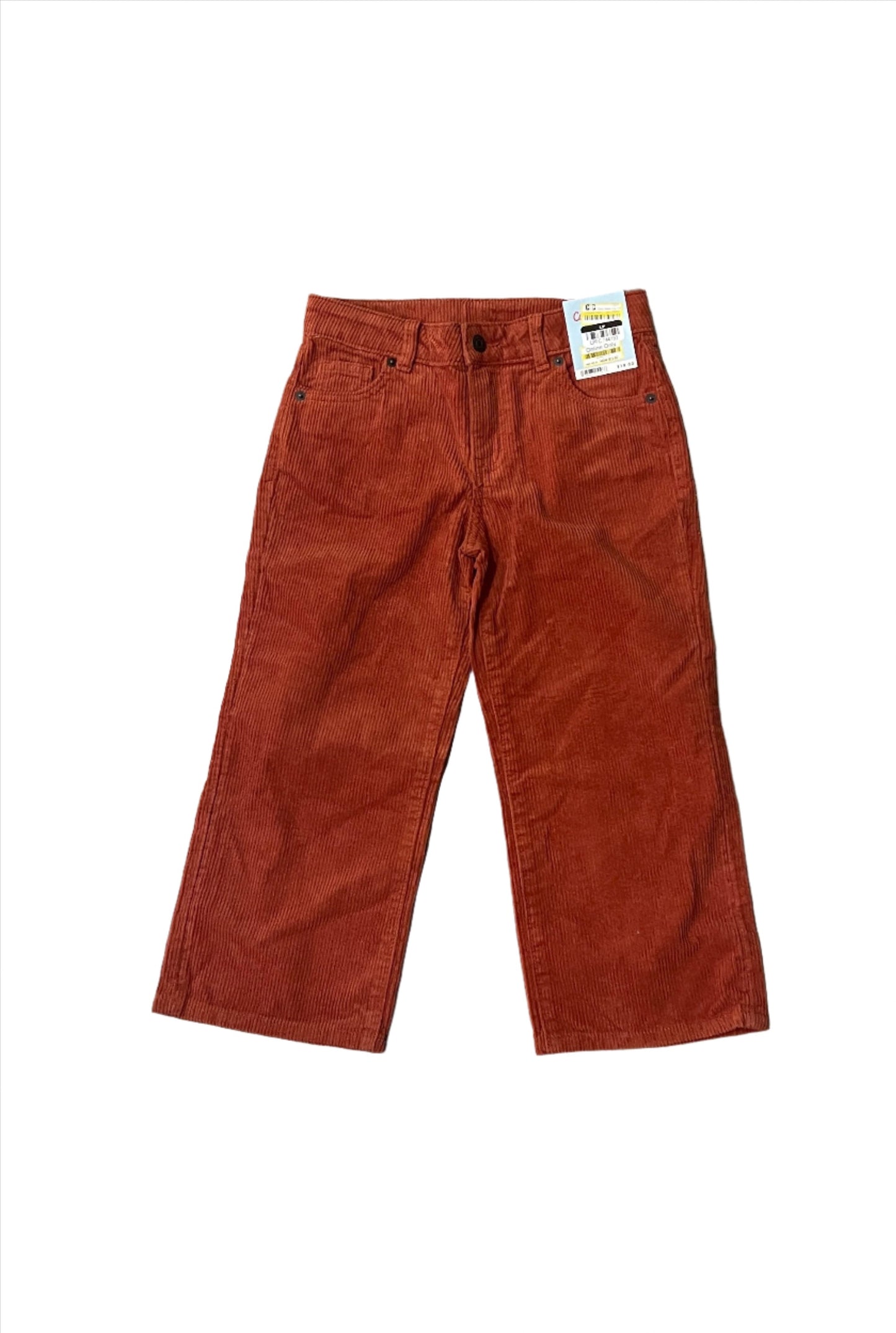 Girls' Wide Leg Corduroy Crop Pants - Cat & Jack Orange