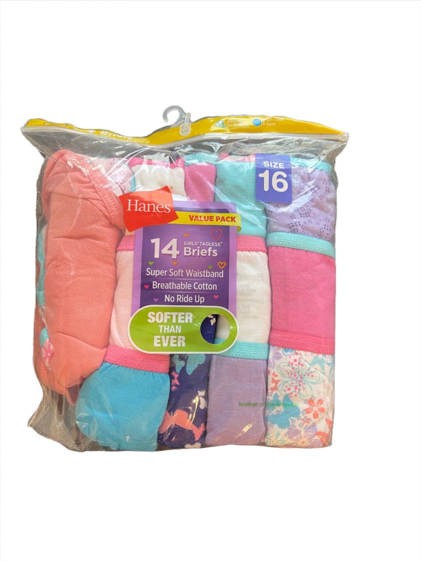 Hanes Girls' 14pk Briefs