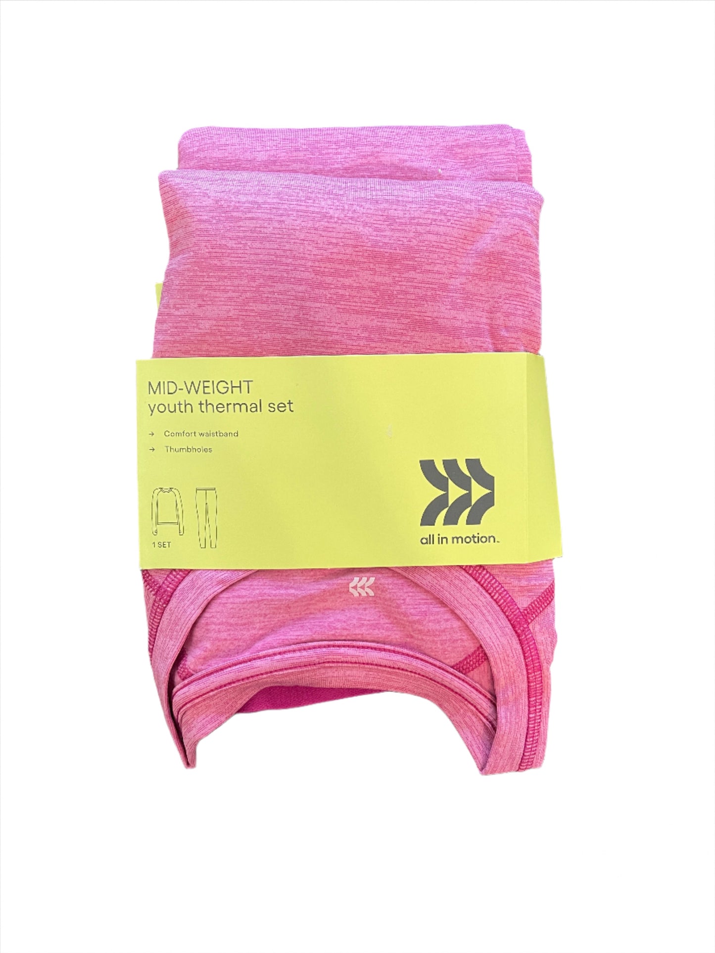 Girls' 2pk Thermal Set - All in Motion Pink