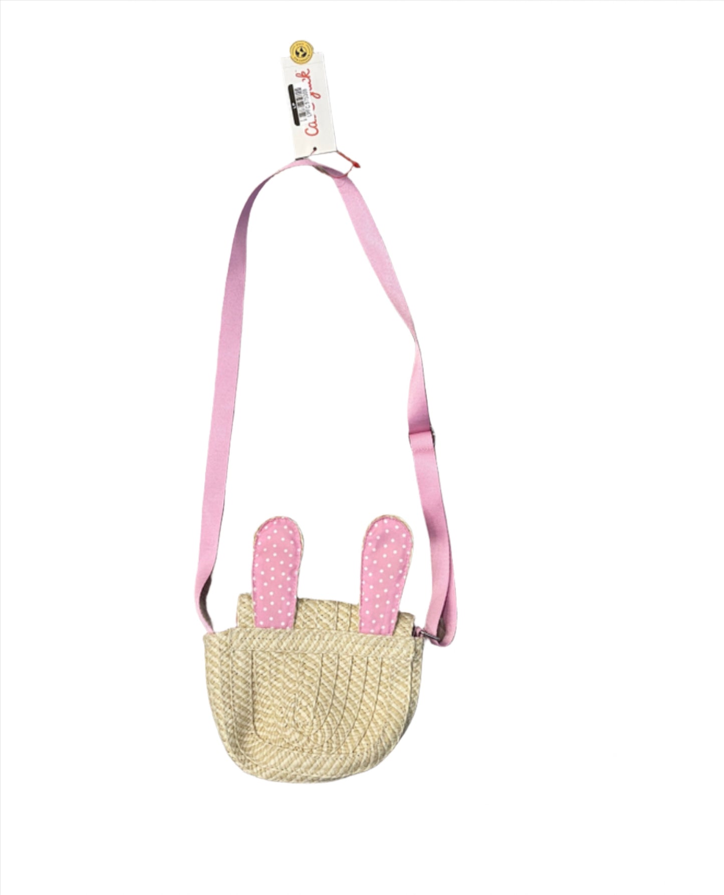 Girls' Straw Bunny Crossbody Bag - Cat & Jack Off-White