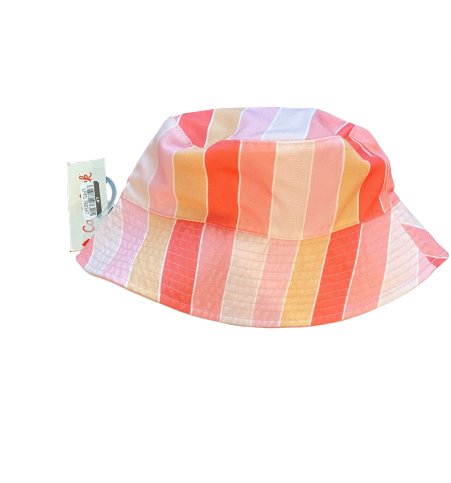 Girls' Reversible Striped Bucket Hat - Cat & Jack Pink