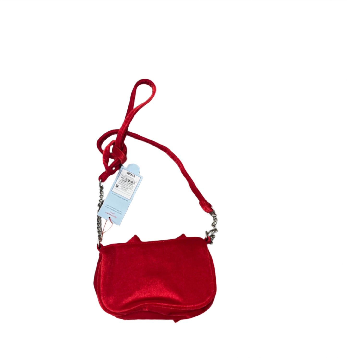 Girls' Velvet Bow Crossbody Bag - Cat & Jack Red