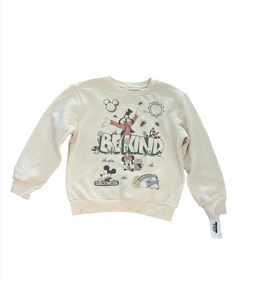 Girls' Disney Mickey Mouse & Friends Nature Dreamy Pullover Sweatshirt - Cream