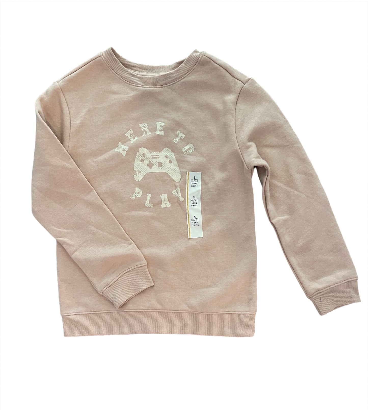 Boys' Crewneck Fleece Pullover Sweatshirt - Cat & Jack Beige