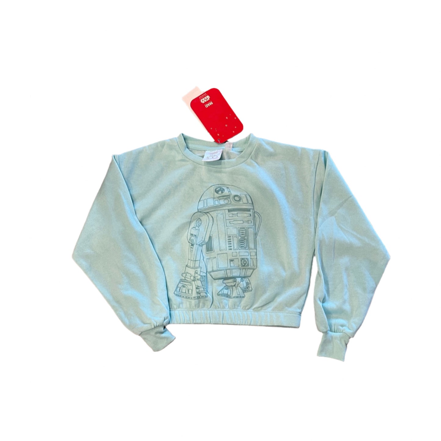 Girls' Disney 100 Star Wars Fleece Pullover Sweatshirt - Turquoise Blue