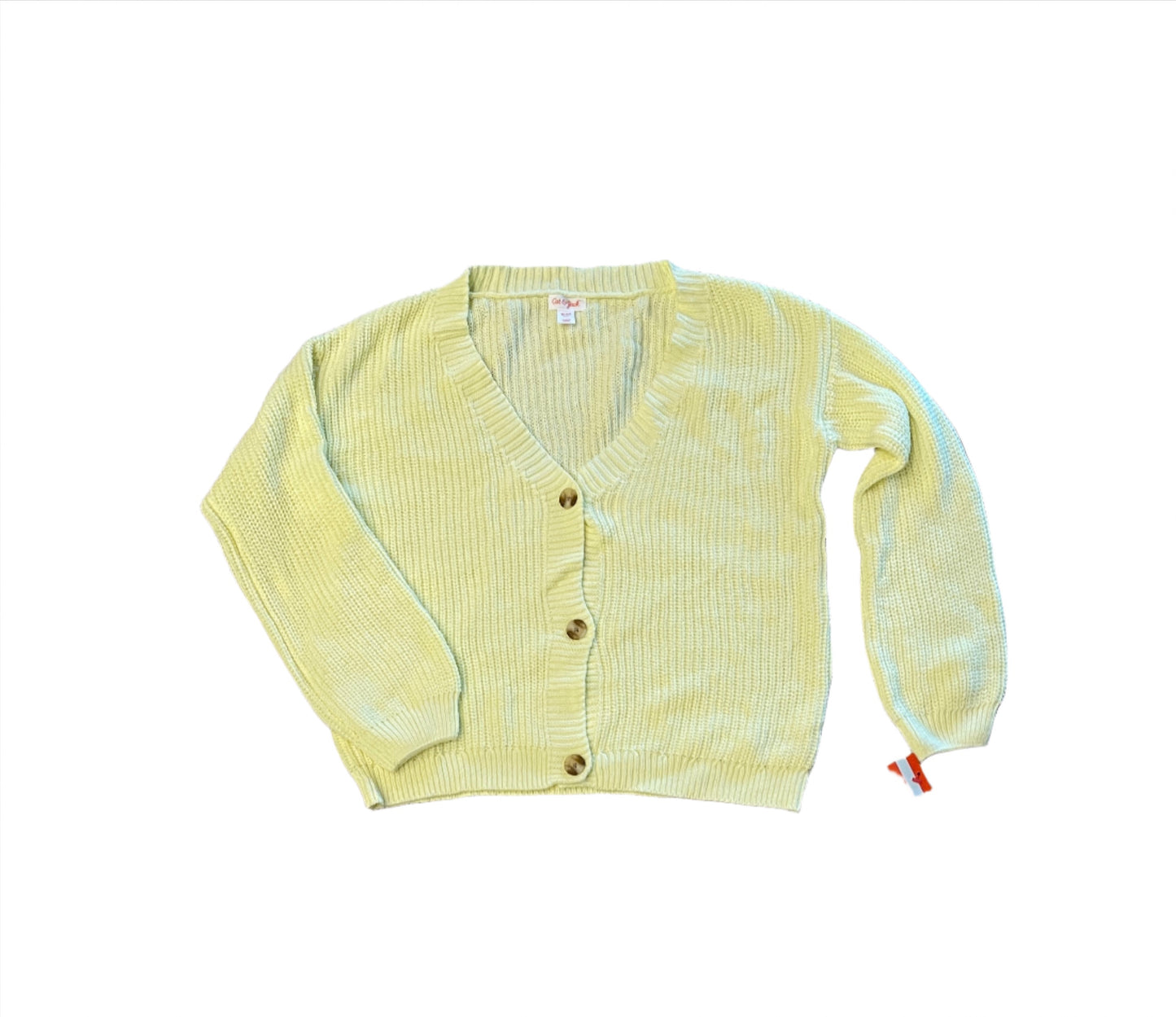 Girls' Button-Front Cardigan - Cat & Jack Light Yellow