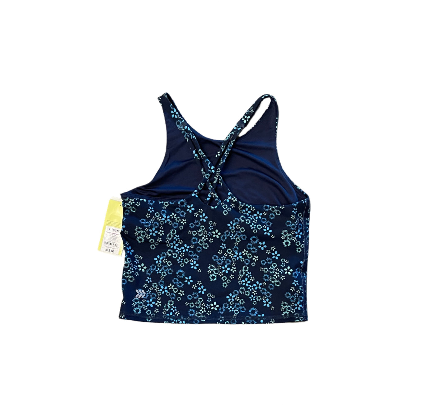 Girls' Cropped Tank Top Short Sleeve- All In Motion Navy Blue