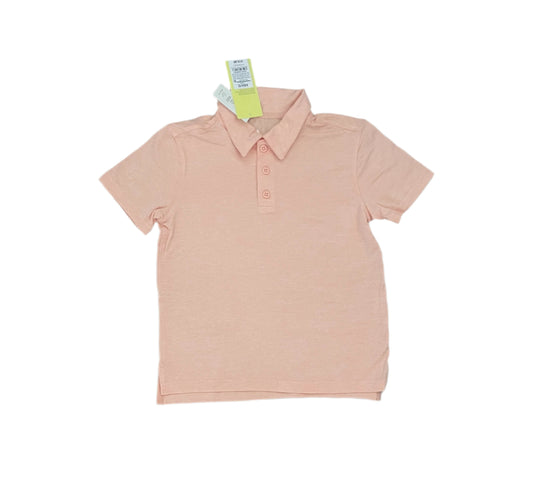 Boys' Golf Polo Short Sleeve Shirt - All In Motion Peach Orange XS