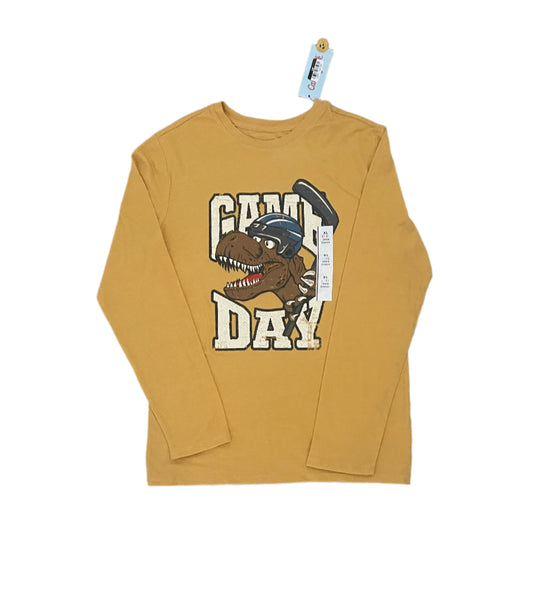 Boys' Long Sleeve 'Hockey Dino' Graphic T-Shirt - Cat & Jack Yellow